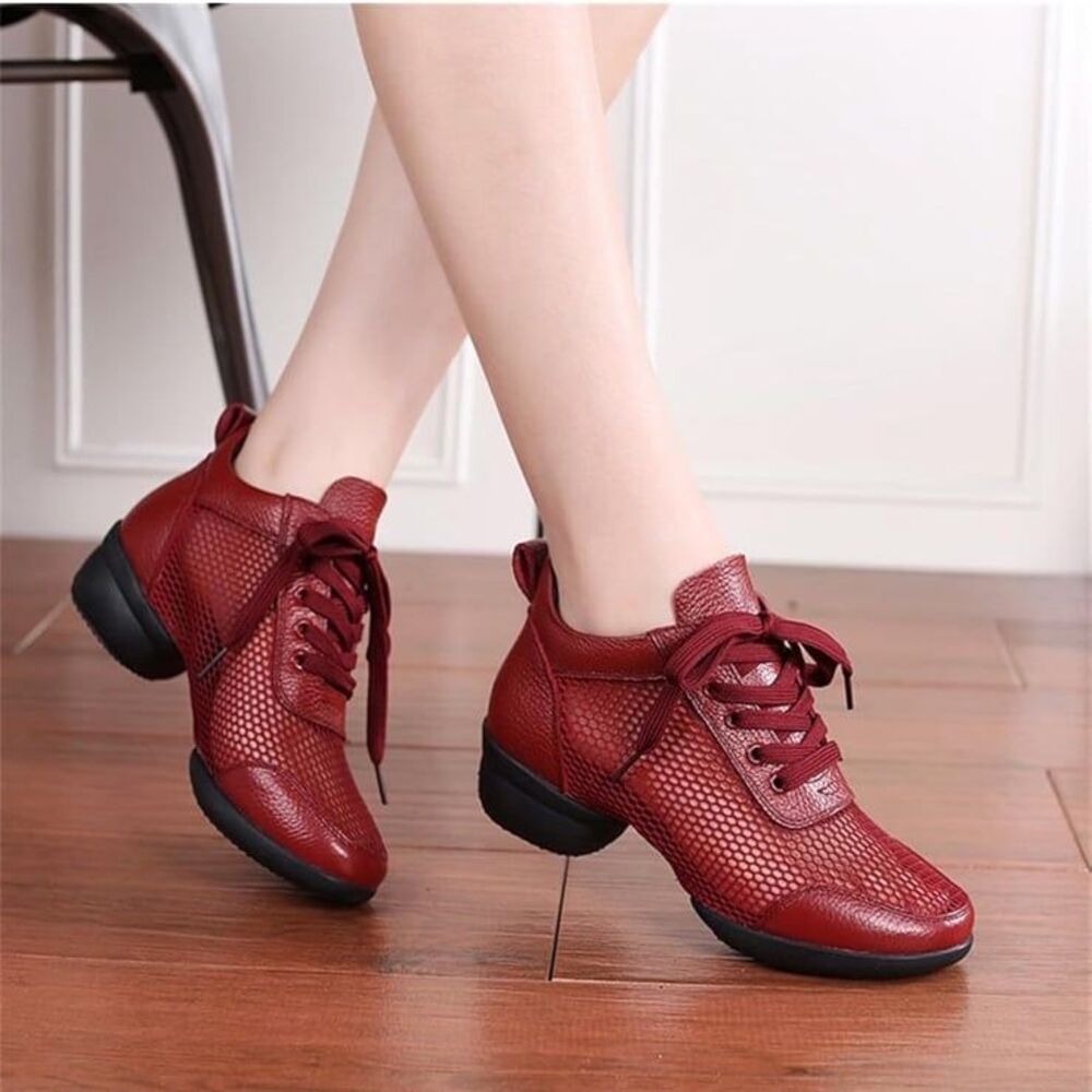 VEACAM Unisex Italian Soft Leather Red Shoes Anti Slip Size 10.5